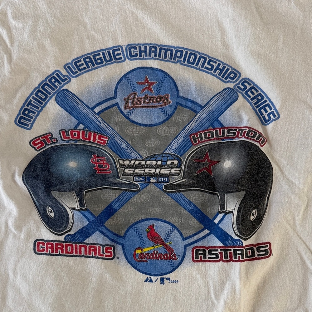 Vintage National League Championship Series T-Shirt - Astros Cardinals